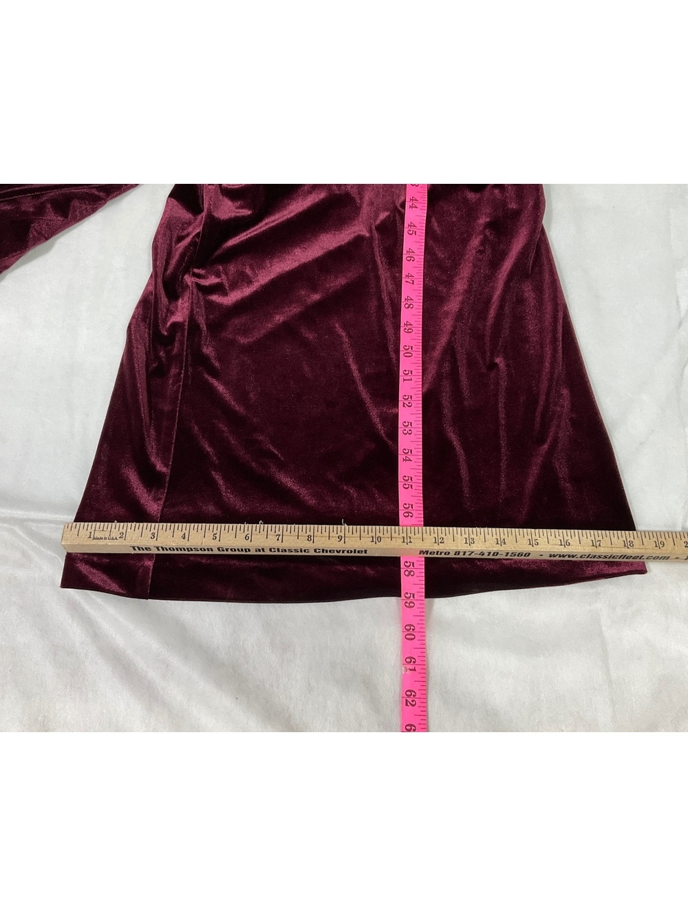 Mackie Bob Mackie Women's Velvet Jumpsuit in Wine, new Size 22 dd3 - Picture 8 of 8